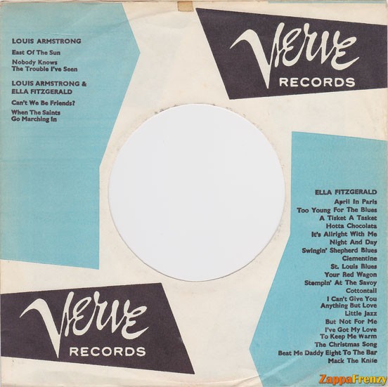 Verve Records Sleeve - Front - The Netherlands